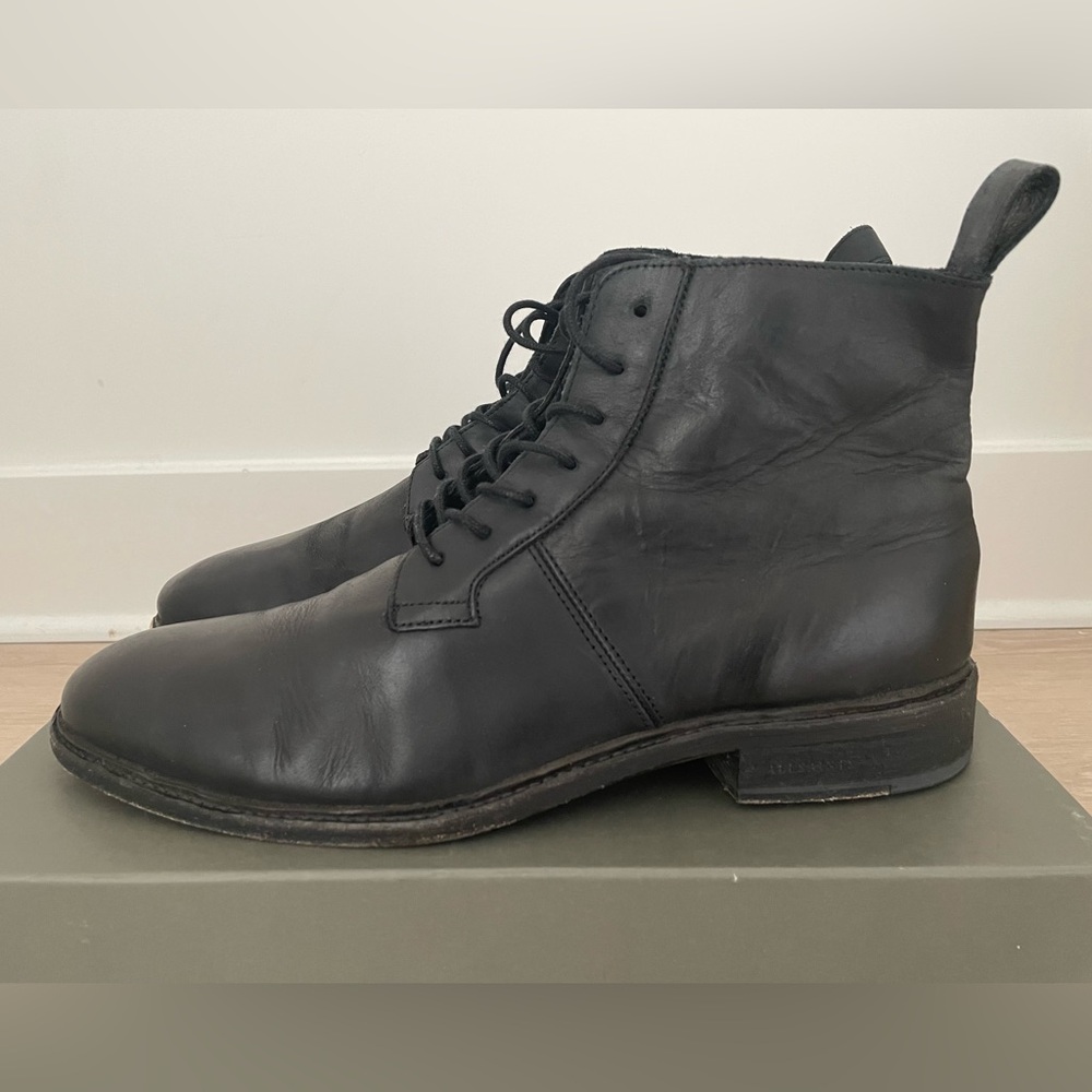 Men’s Black All Saints Leven Boot, Size 12